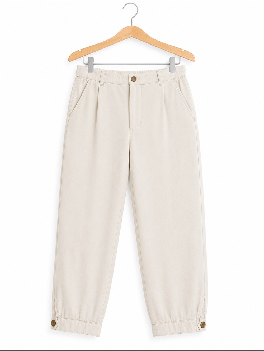 Daughters of the Liberation Linen Blend Balloon Crop Pants 8